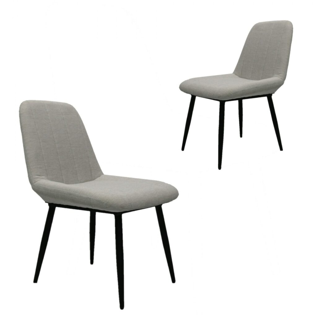 Oswald Dining Chairs Light Grey Set of 2 01