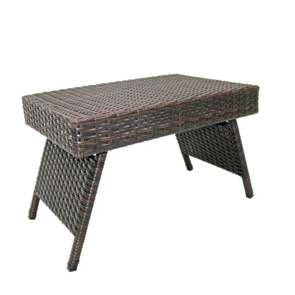 Rattan Foldable Outdoor Side Table