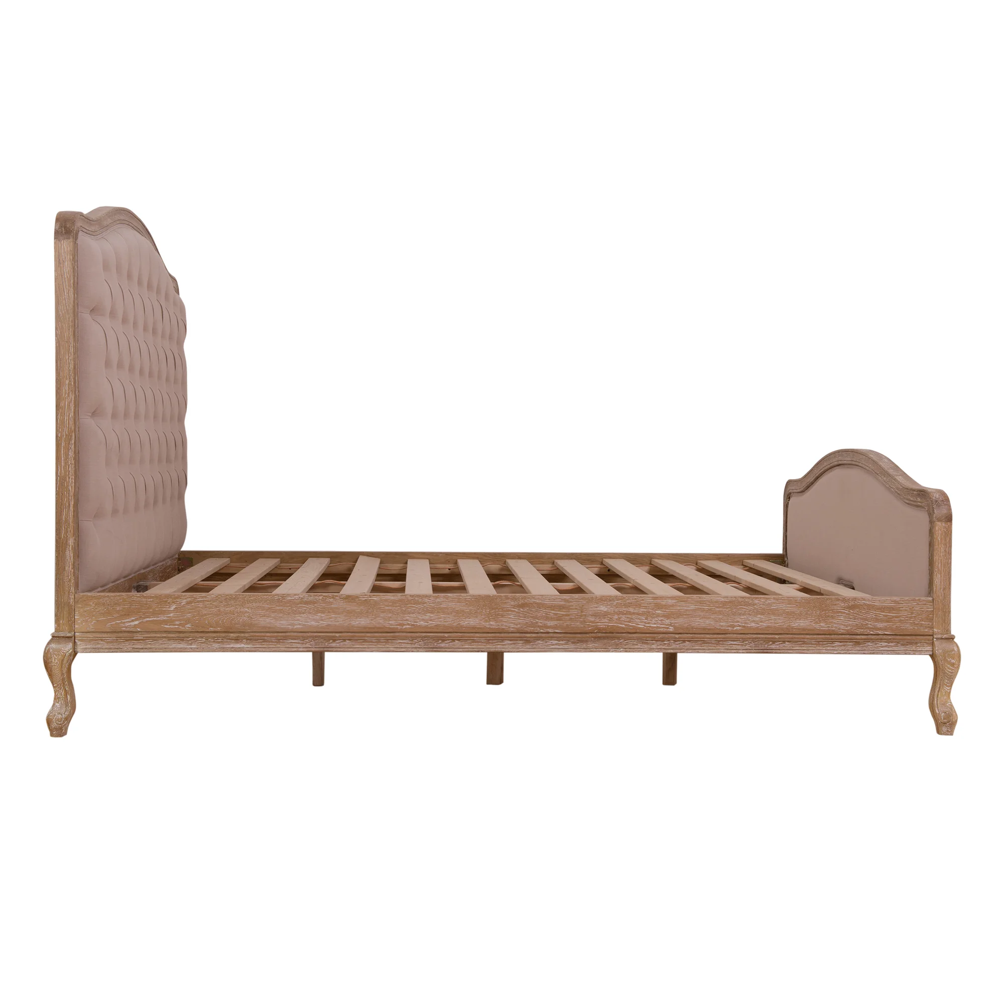 Owlnest_BO069 70_Charme Button Tufted Oak Bed Frame_13