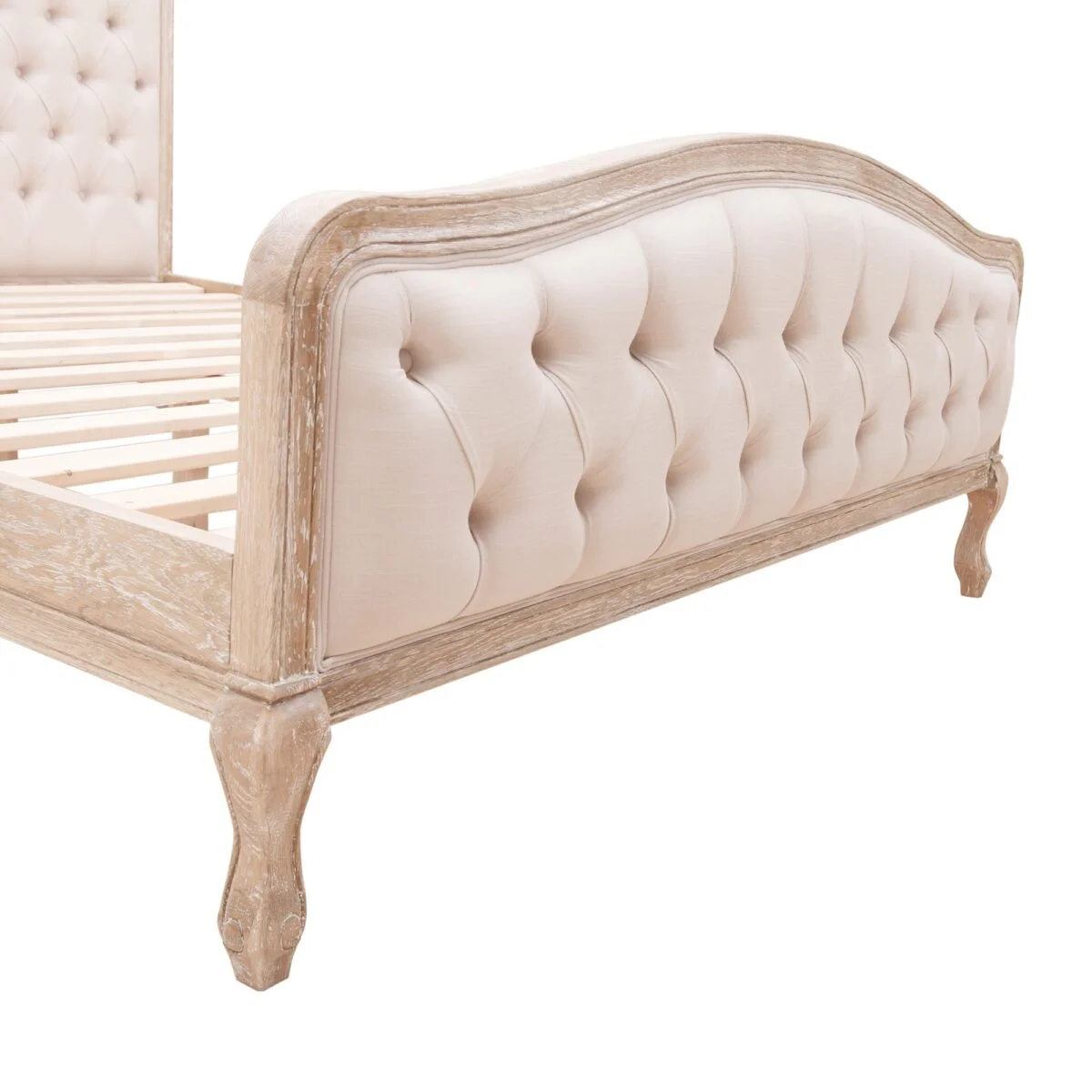 Owlnest_BO069 70_Charme Button Tufted Oak Bed Frame_12