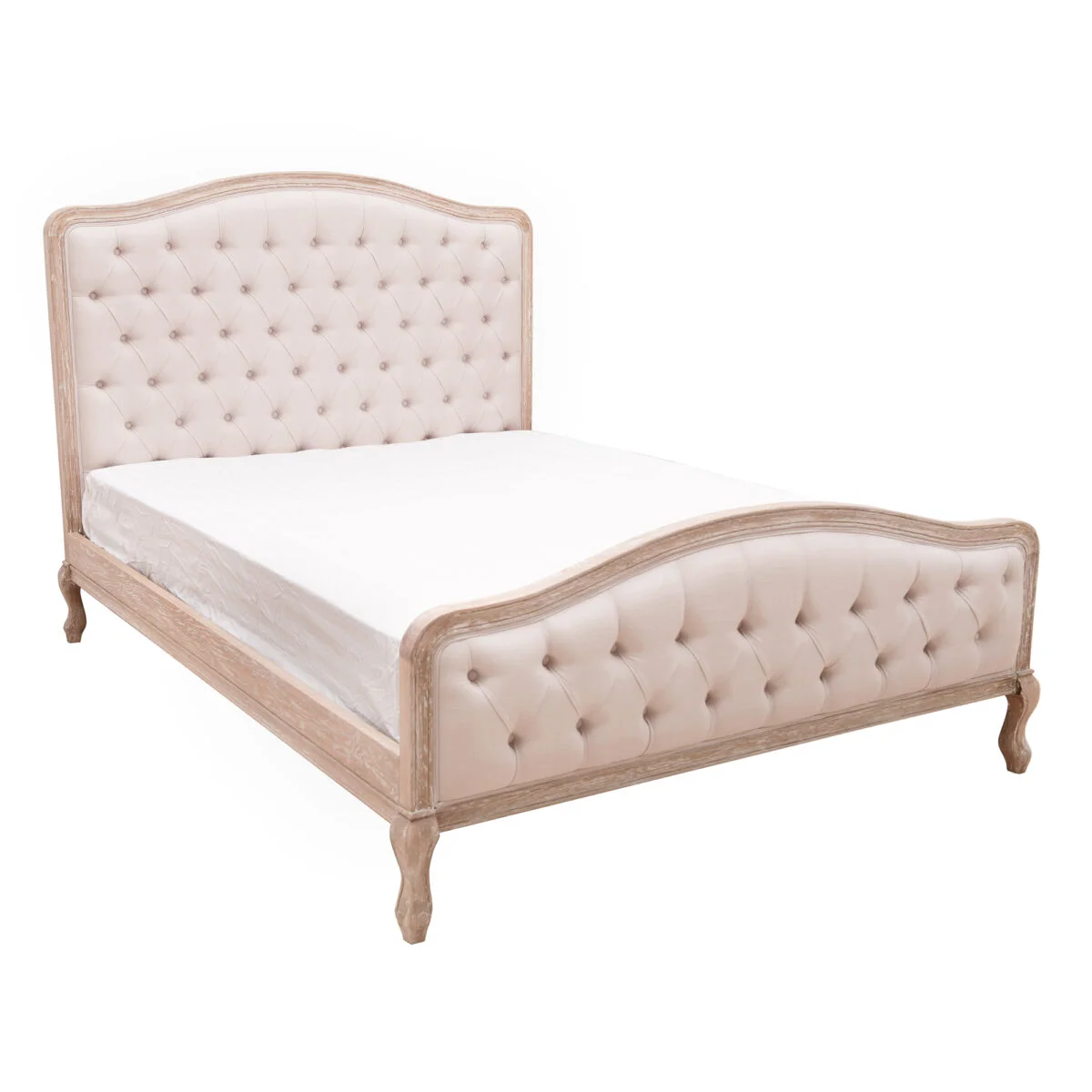 Owlnest_BO069 70_Charme Button Tufted Oak Bed Frame_5
