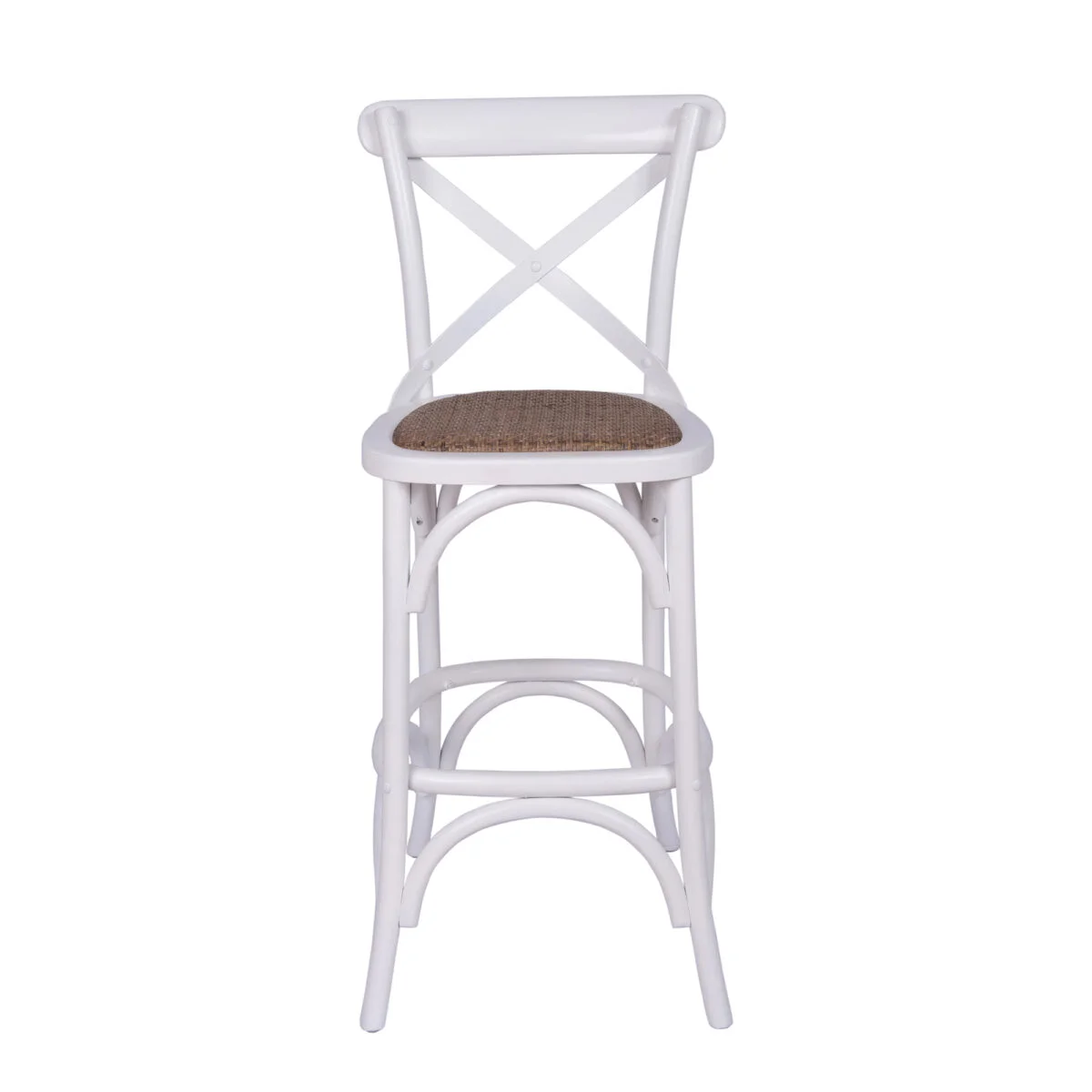 Owlnest_C0012_Marie Metal Cross Back Barstool With Rattan Seat_1