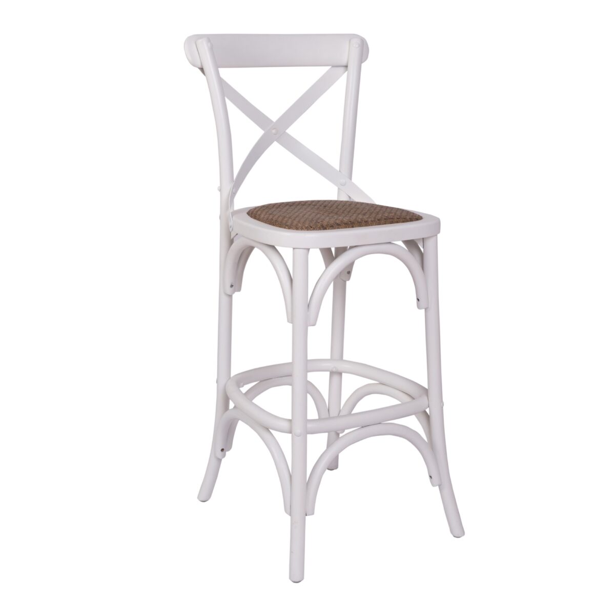 Owlnest_C0012_Marie Metal Cross Back Barstool With Rattan Seat_4