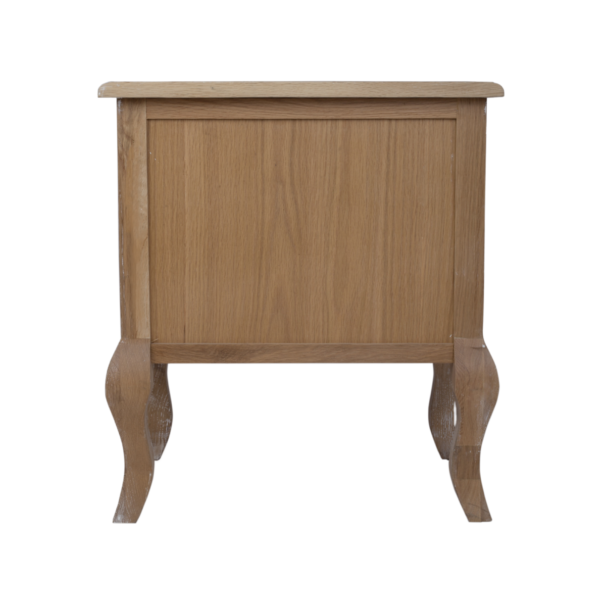 Owlnest_CA0092_Louvre Solid Oak Two Drawer Bedside Table-3new