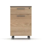 Ellis Mobile Pedestal Filing Cabinet Oak Grey - Image 3