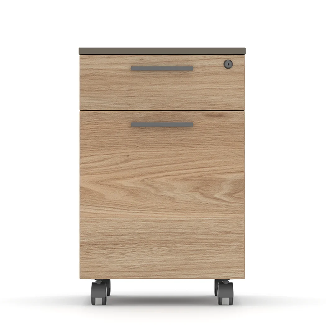 Ellis Mobile Pedestal Filing Cabinet Oak Grey - Image 3