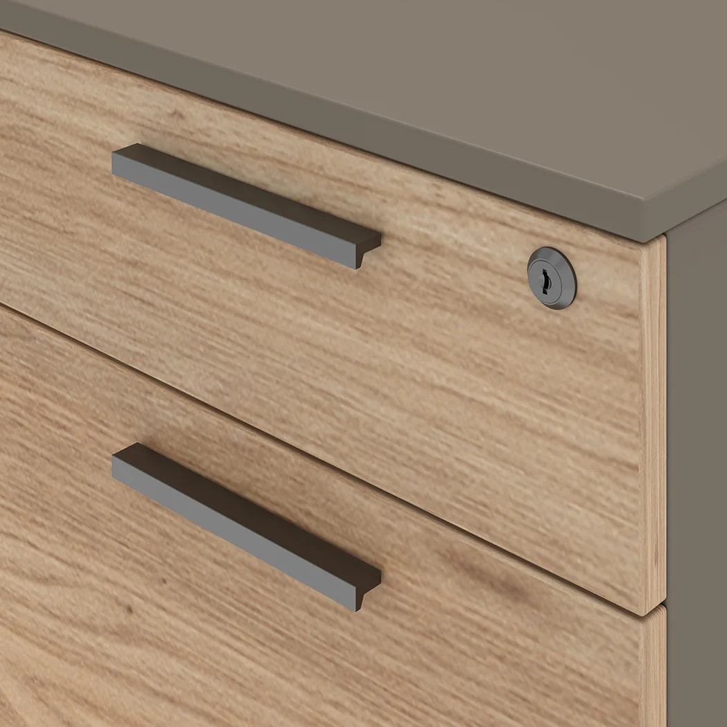 Ellis Mobile Pedestal Filing Cabinet Oak Grey - Image 6