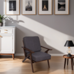 Owlnest_C0046_Belle Rubber wood & Fabric Elegant Armchair-living room 2