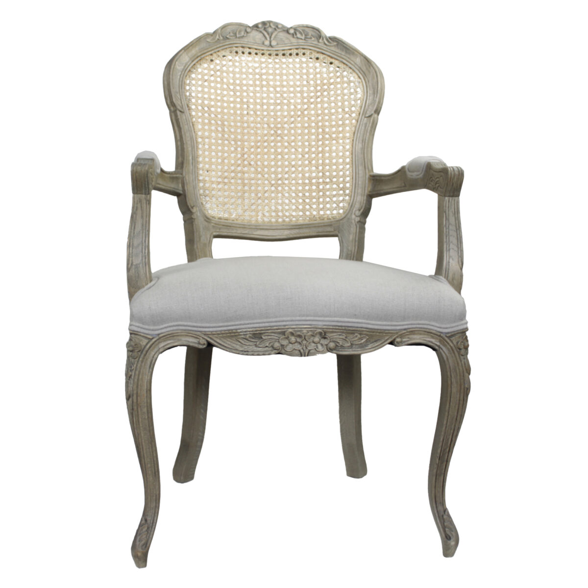 European-Armchair- with-Rattan-Back