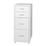 4 Drawer Office Drawers Cabinet White