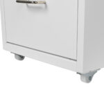 4 Drawer Office Drawers Cabinet White - Image 5