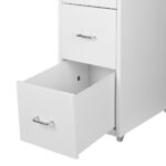 4 Drawer Office Drawers Cabinet White - Image 6