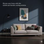 France 3 Seater Upholstered Sofa Lounger