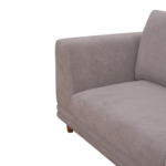 France 3 Seater Upholstered Sofa Lounger - Image 7