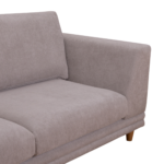 France 3 Seater Upholstered Sofa Lounger - Image 9