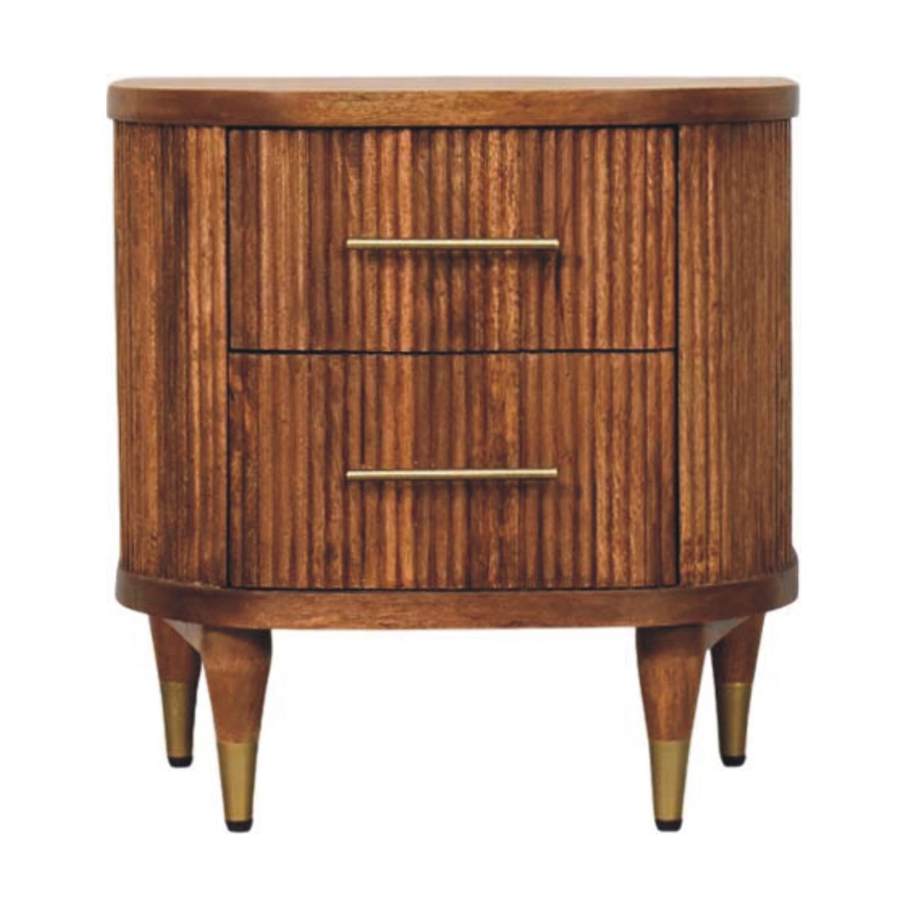 IN4080-1.jpg Ribbed Bedside with Brass Accents - Image 1