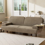 CONVERTIBLE SOFABED WITH USB CHARGE AND SIDE TABLE - Image 8