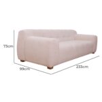 Lili 3 Seater Lounger Upholstered Sofa - Image 11