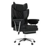Gaming Office Chair High Back PU Leather Black