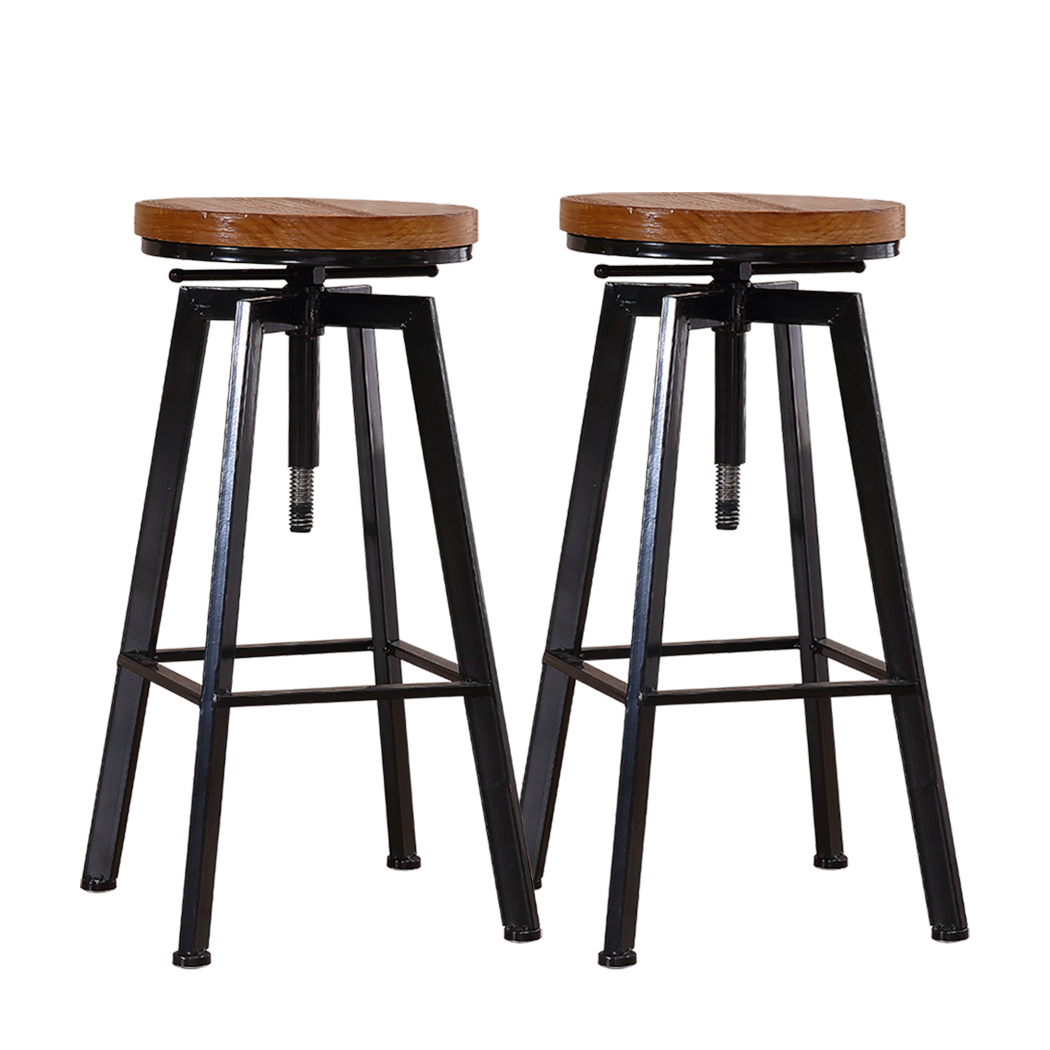 idropship01-4.jpg 2x Bar Stools Industrial Kitchen - Image 1