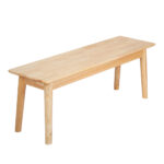 1XDining Chairs Bench Chair Seat Nature - Image 2