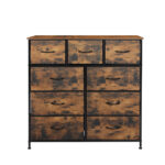 Storage Cabinet Tower Chest Brown Fold - Image 2