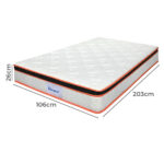 7 Zone Pocket Spring Mattress 26cm King Single - Image 3