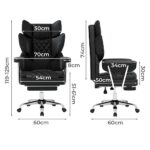 Gaming Office Chair High Back PU Leather Black - Image 3