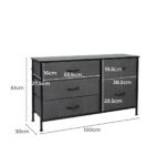 Storage Cabinet Tower Chest Dark Grey - Image 3