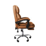 Gaming Chair Office Computer Brown Footrest - Image 4