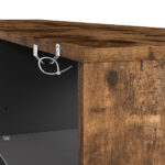 TV Stand Cabinet Glass Display Storage Shelves - Image 6